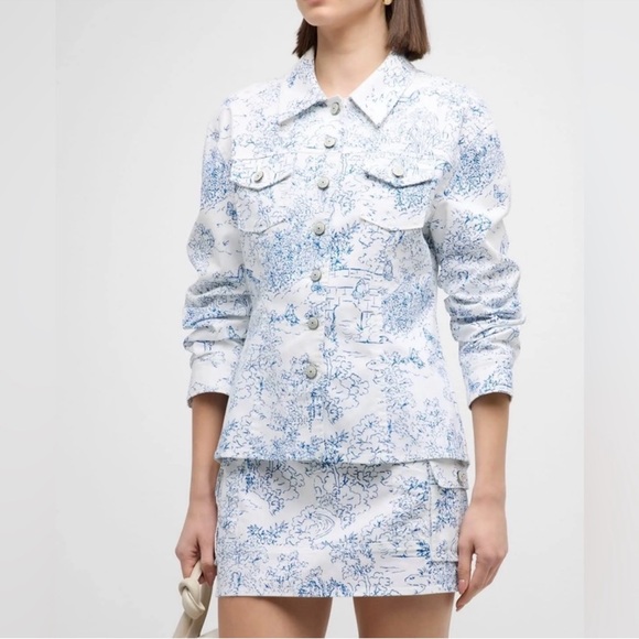 Cinq à Sept Garden Toile Scrunched Canyon Jacket - Picture 2 of 10